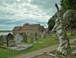 Kirche und Friedhof St. Brelade mit Engel