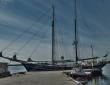Die Zephyr legt auf Åmøy an