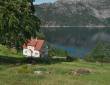 Lyse-Fjord und Haus