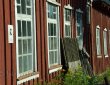 Fensterflucht altes Werftgebäude