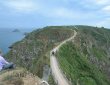 Blick auf La Coupee und Kutsche