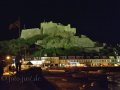 Castle Mont Orgueil bei Nacht