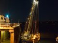 unser Schiff trockengefallen am Gorey-Pier