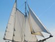 Die Zephyr unter Segeln