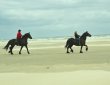 Reiter am Strand