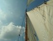 Blick den Mast hoch